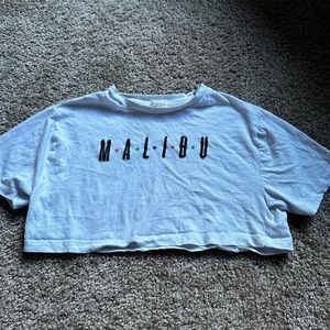Urban Outfitters brand Malibu white crop t shirt size S